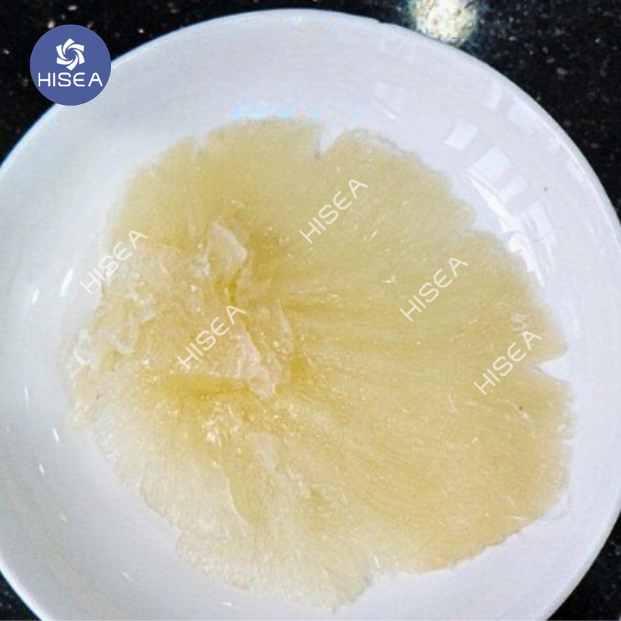 Vi cá tươi sau khi làm sạch, sợi cước dày