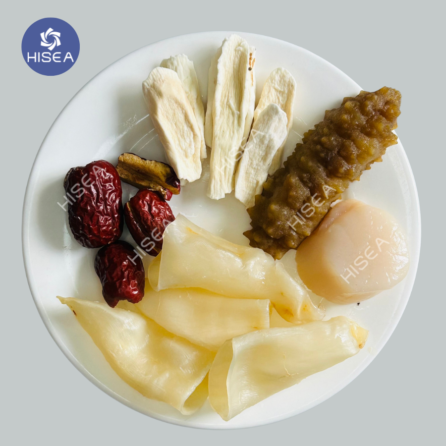 Nguyên liệu nấu món canh gà hải sâm
